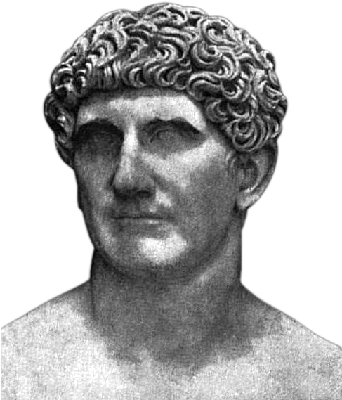 Bust Of Mark Antony In Vatican City / Wikimedia Commons - Mark Antony (486x618), Png Download