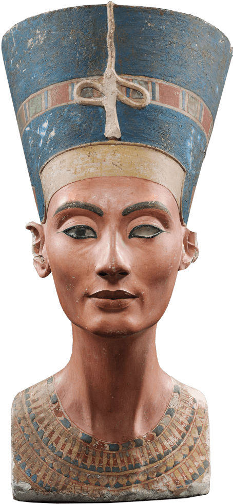 Bust Of Nefertiti Art (800x998), Png Download
