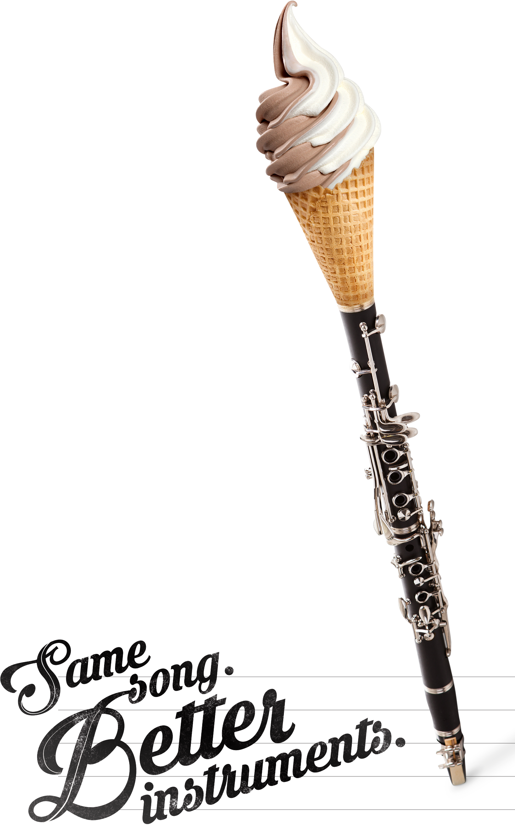 Clarinet Same Song Better Instruments - Sweetums Wall Decals Rise And Shine Wall Decal, Black (1638x2623), Png Download