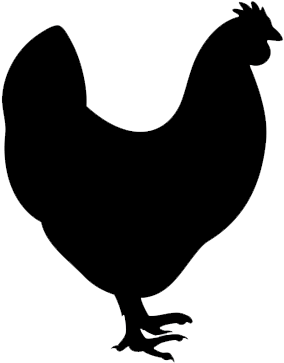 Chicken Fillet - Chicken Silhouette Png (400x400), Png Download