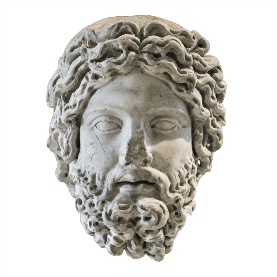 Antique Head - Statue Png (894x894), Png Download
