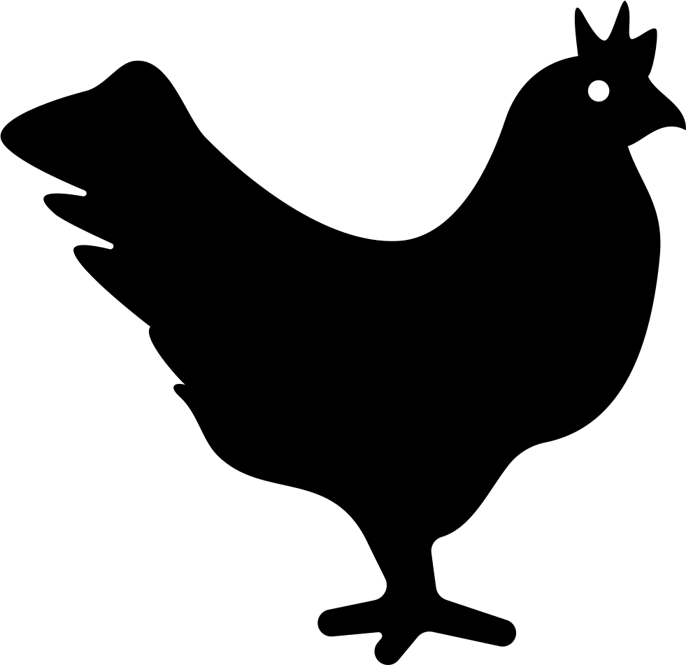 Chicken Svg Png Icon Free Download - Chicken Icon Png (981x951), Png Download