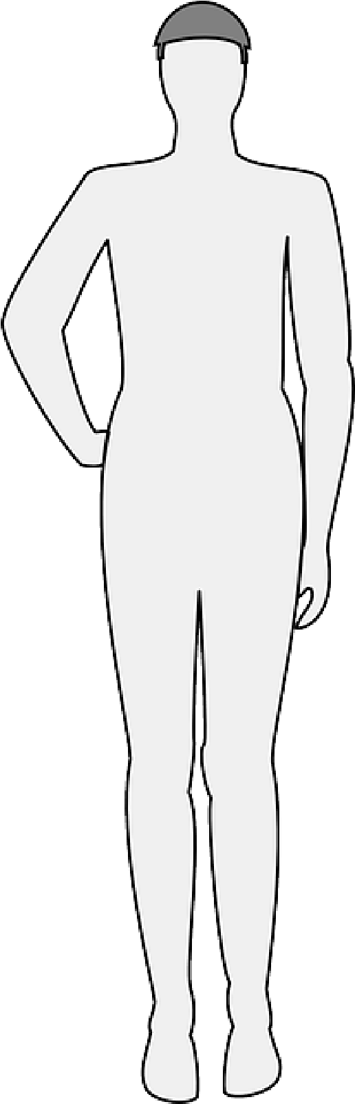Mb Image/png - White Human Silhouette Png (800x1600), Png Download