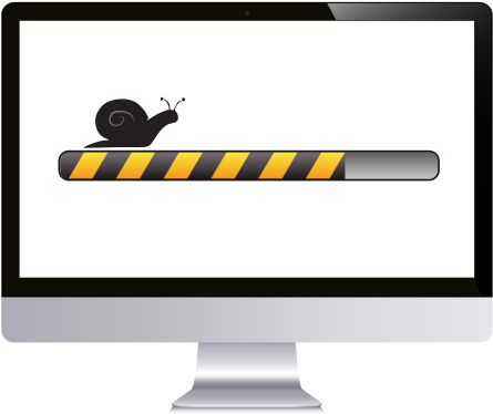Computer Laptop Repair Lancaster - Slow Computer Clipart (575x450), Png Download
