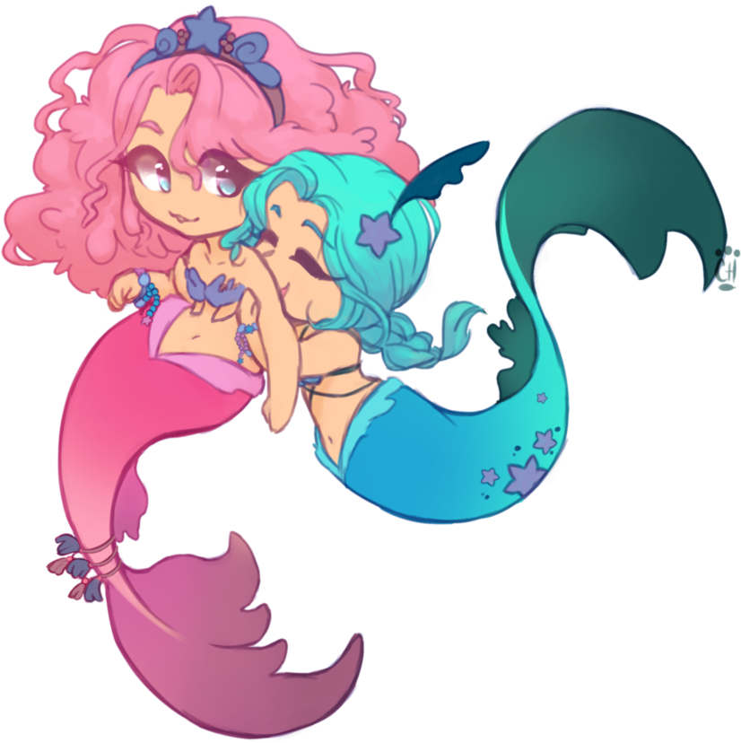 Cute Mermaid Clipart Mermaid Clipart Png File-300 Dpi - Cute Pictures Of Mermaids (894x894), Png Download
