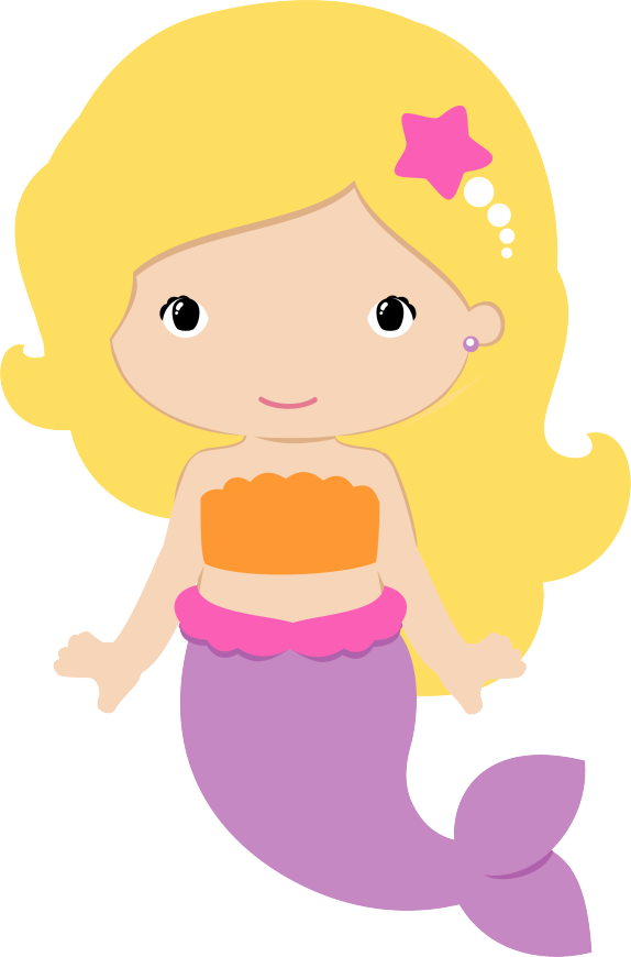 Clipart Rock Mermaid - Mermaid Clip Art Png (574x870), Png Download