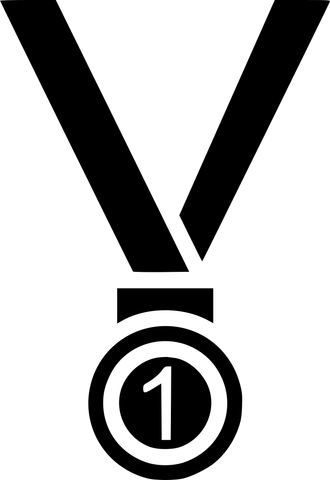 Medal Position Trophy Winner Gold First Award Comments - Medal (674x980), Png Download
