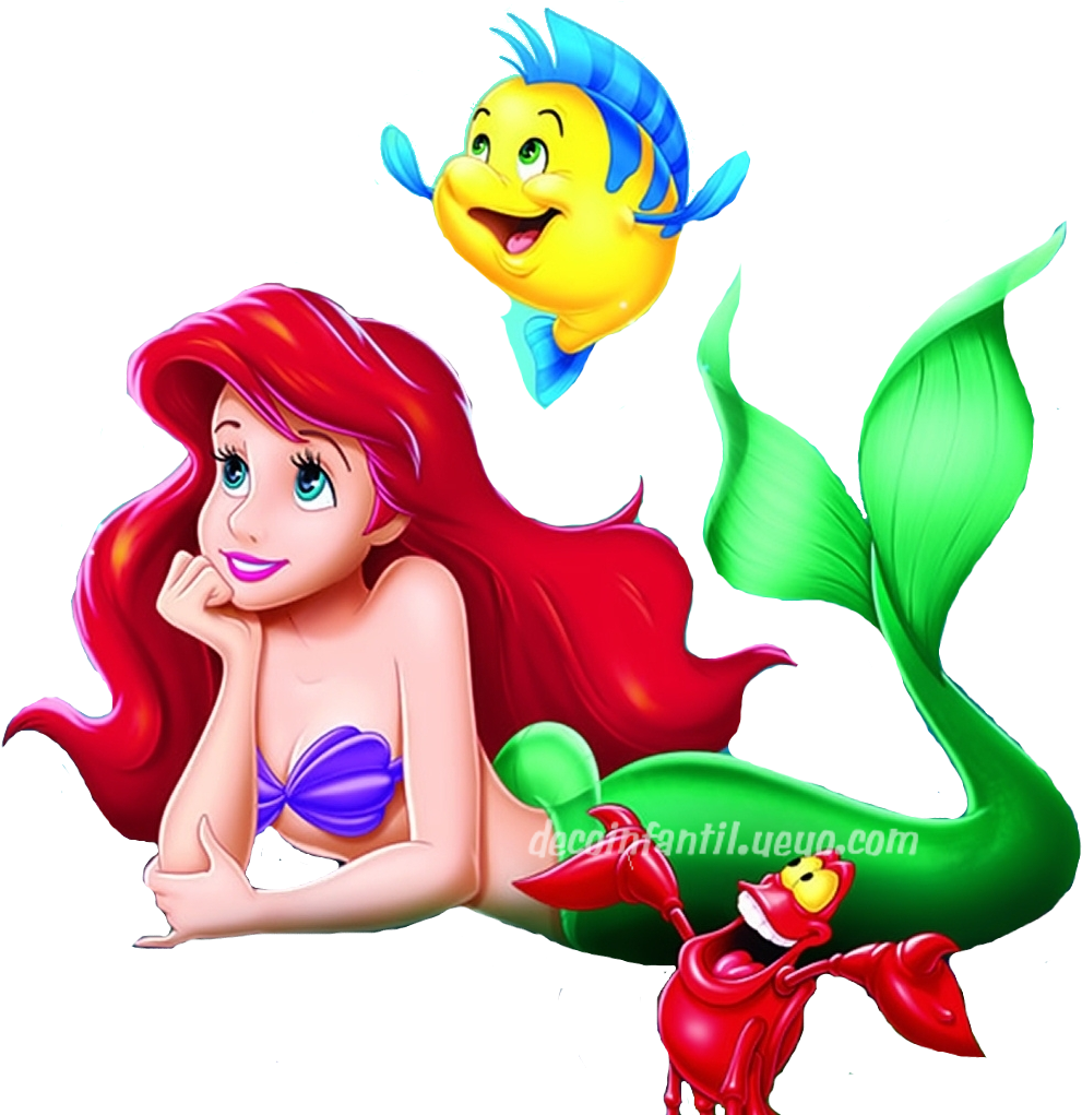 Little Mermaid Disney Png (1100x1020), Png Download