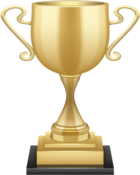 Clip Free Stock Gold Cup Png Clip Art Image Gallery - Trophy Transparent (481x600), Png Download