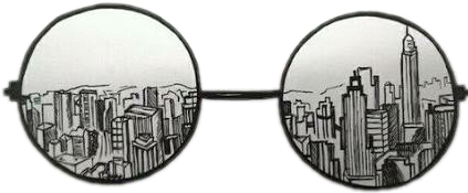 Sunglass Clipart Glass Tumblr - Dibujos Hipster (422x311), Png Download