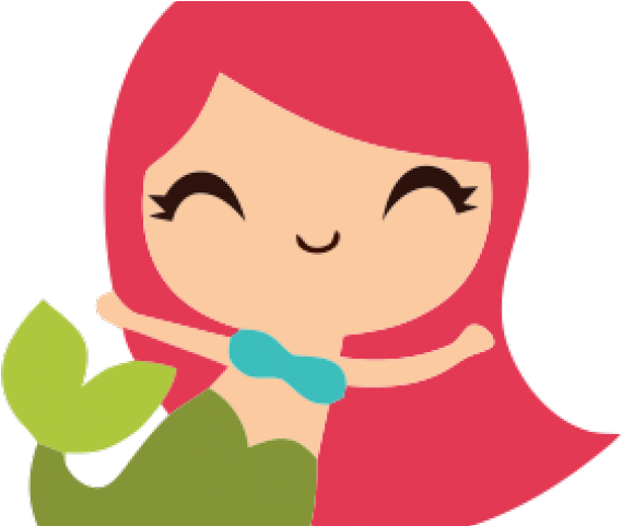 Cute Mermaid Clipart (640x480), Png Download