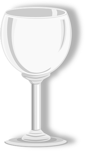 Bowl, Wine, Glass, Reflections - Wine (273x480), Png Download