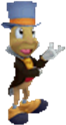 Talking Png Jiminy Cricket Talk Sprite - Jiminy Cricket Kingdom Hearts (286x433), Png Download