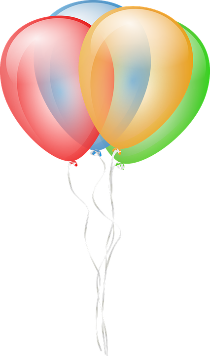 Balloon Clipart Free Graphics Oflorful Party Balloons - Balloons Clip Art Vector (350x576), Png Download