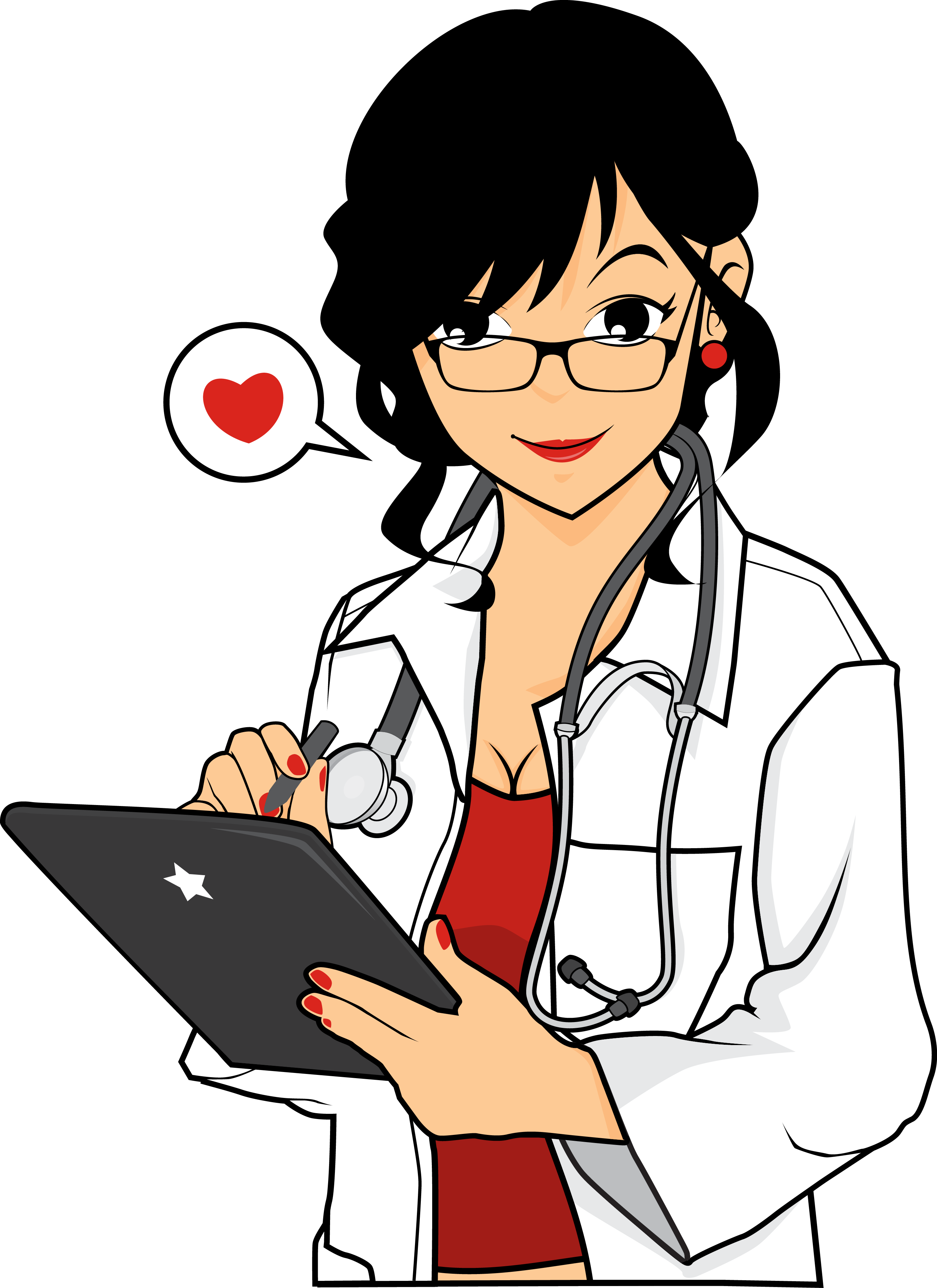 Jpg Library Library Nurse Clipart Black And White - Nurse Png Clipart (2890x3971), Png Download