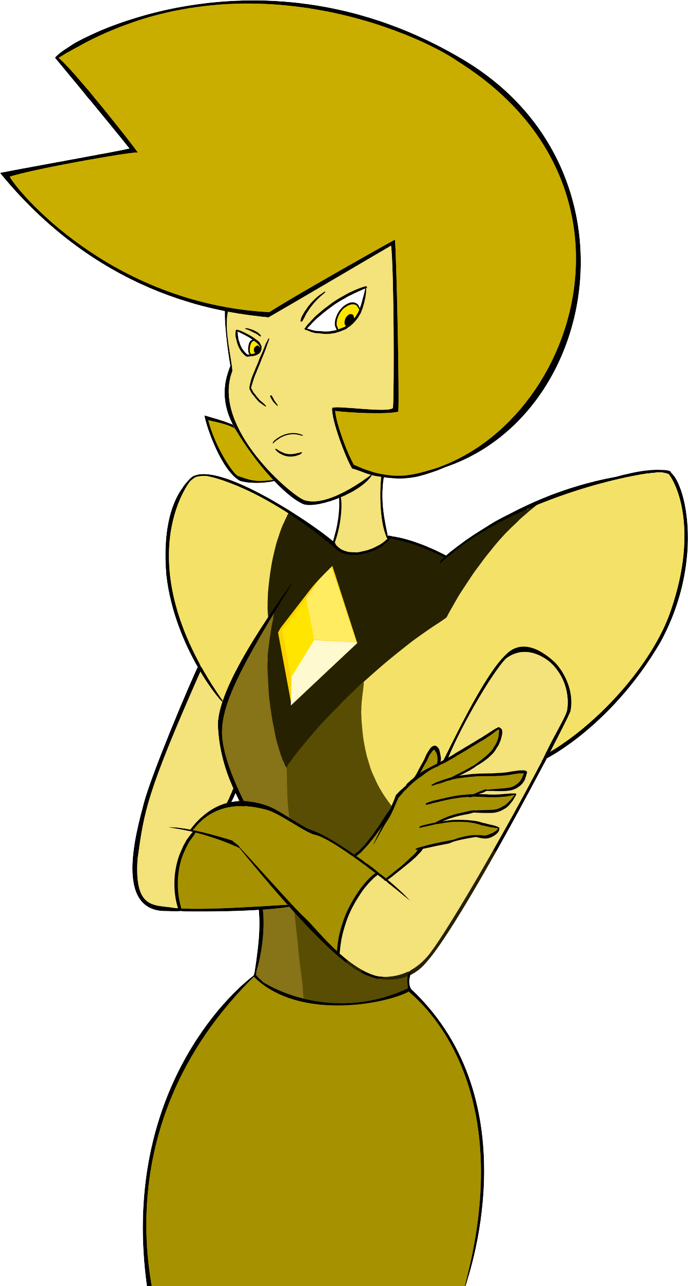Fan Made Yellow Diamond - Steven Universe Yellow Diamond Fan Made (1341x2505), Png Download