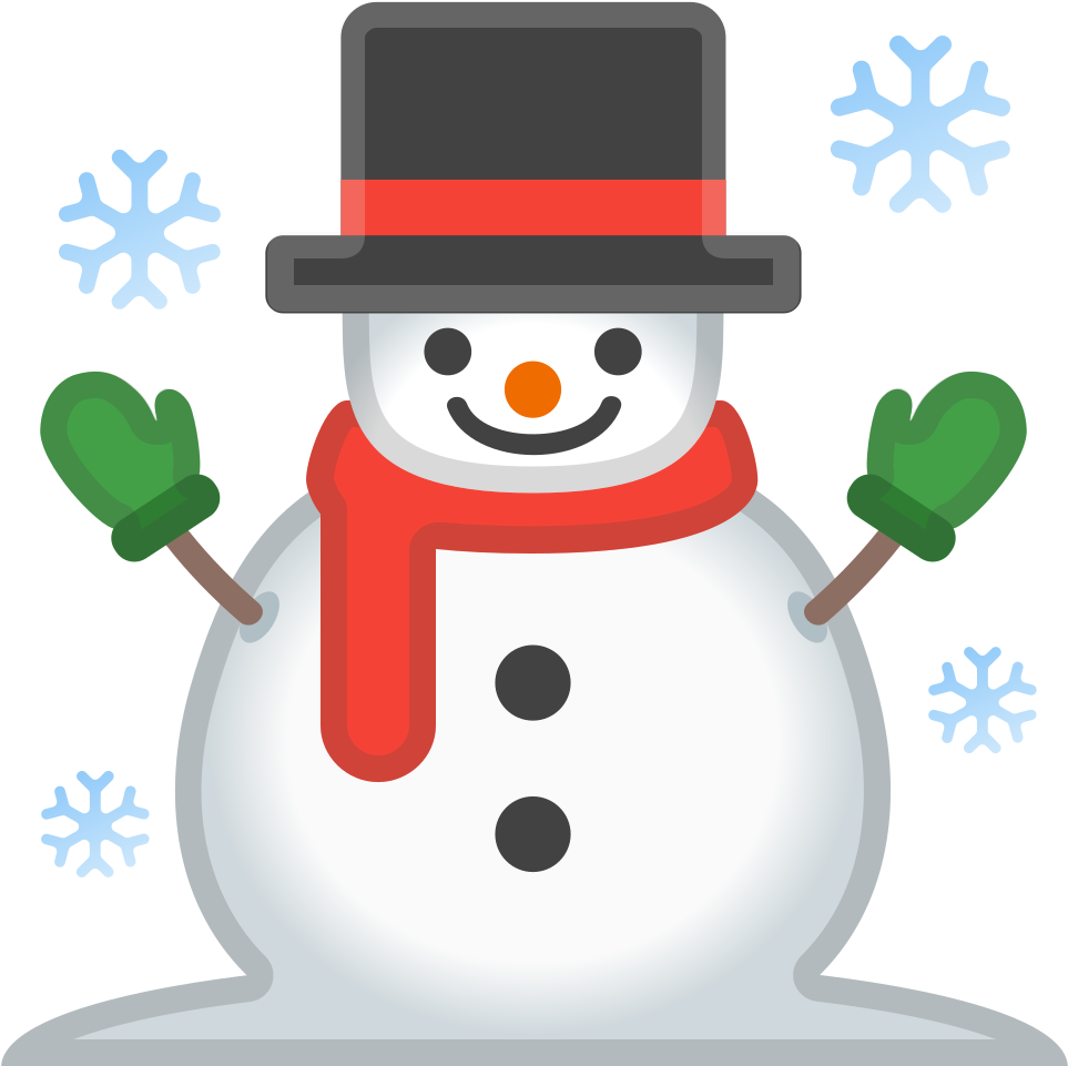 Download Svg Download Png - Emoji Snowman (1024x1024), Png Download