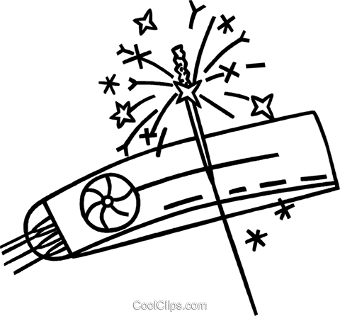 Fuegos Artificiales Libres De Derechos Ilustraciones - Cross (480x446), Png Download