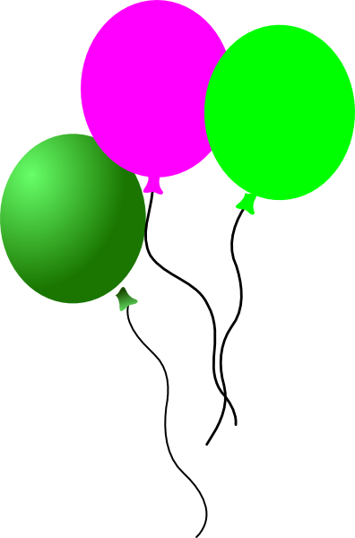 How To Set Use Party Balloons Clipart (396x600), Png Download
