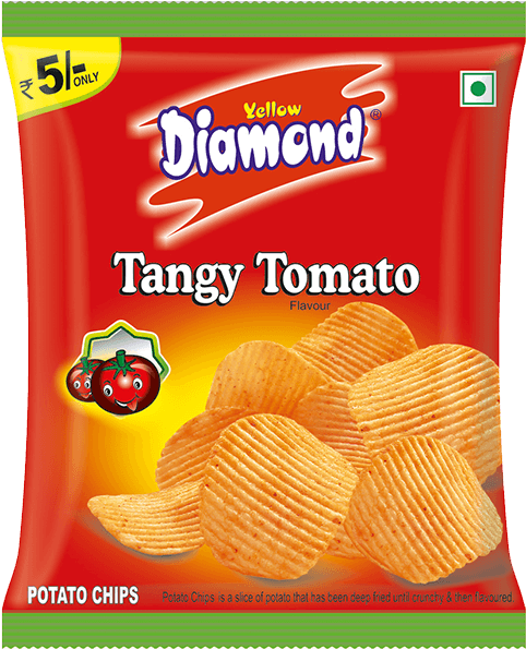 Yellow Diamond Potato Chips Plain Salted, India, 90 (589x625), Png Download