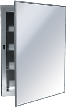 0952 - Asi 0952 Recessed Stainless Steel Medicine Cabinet (440x440), Png Download