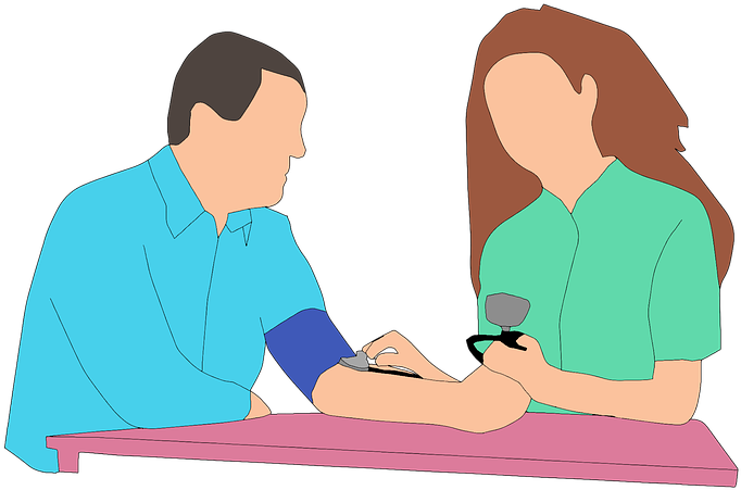 Nurse Drawing Blood From Patient - Presion Arterial Png (720x720), Png Download