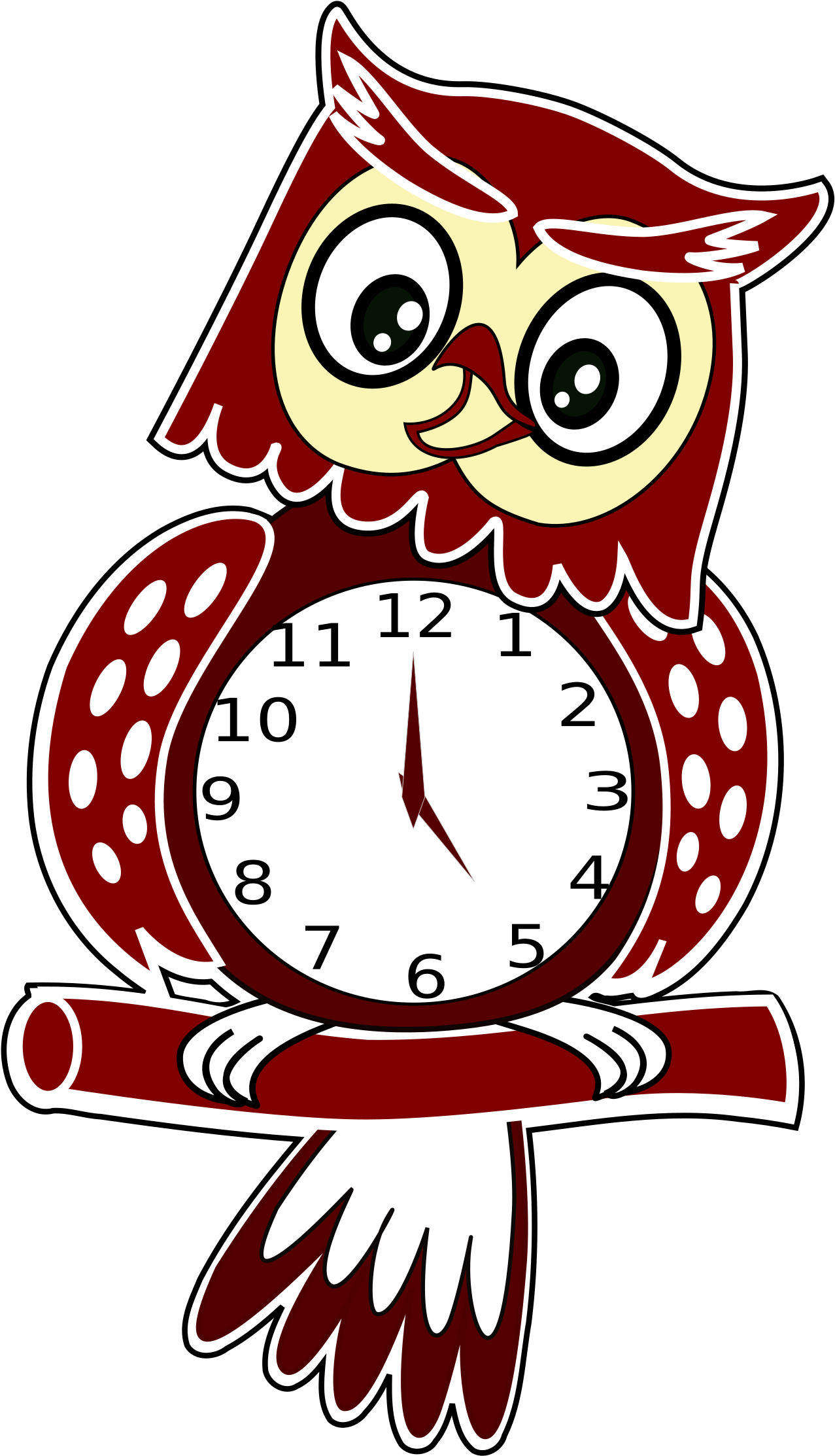Bird House Clip Art At Clker - Clock Animated (1697x2400), Png Download