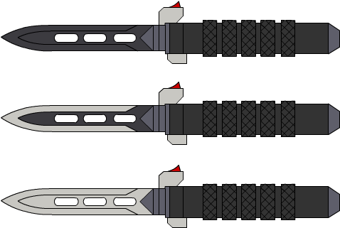 Knife Drawing Combat - Ballistic Knife (550x400), Png Download