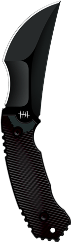 With Inspiration Taken From Filipino Martial Arts, - Hardcore Razorback Knives (304x640), Png Download