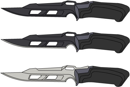 Halo Combat Knife Download - Halo Melee Weapons (550x400), Png Download
