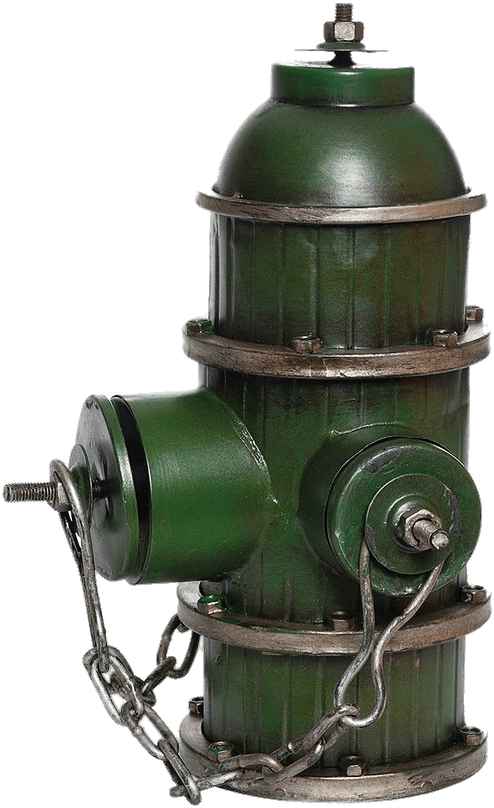 Green Decorative Fire Hydrant - Fire Hydrant (736x883), Png Download