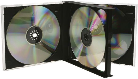 Buy 4 Cd Case Or Cd Box 4 Professional - Caja Jewel 4 Cd (600x600), Png Download
