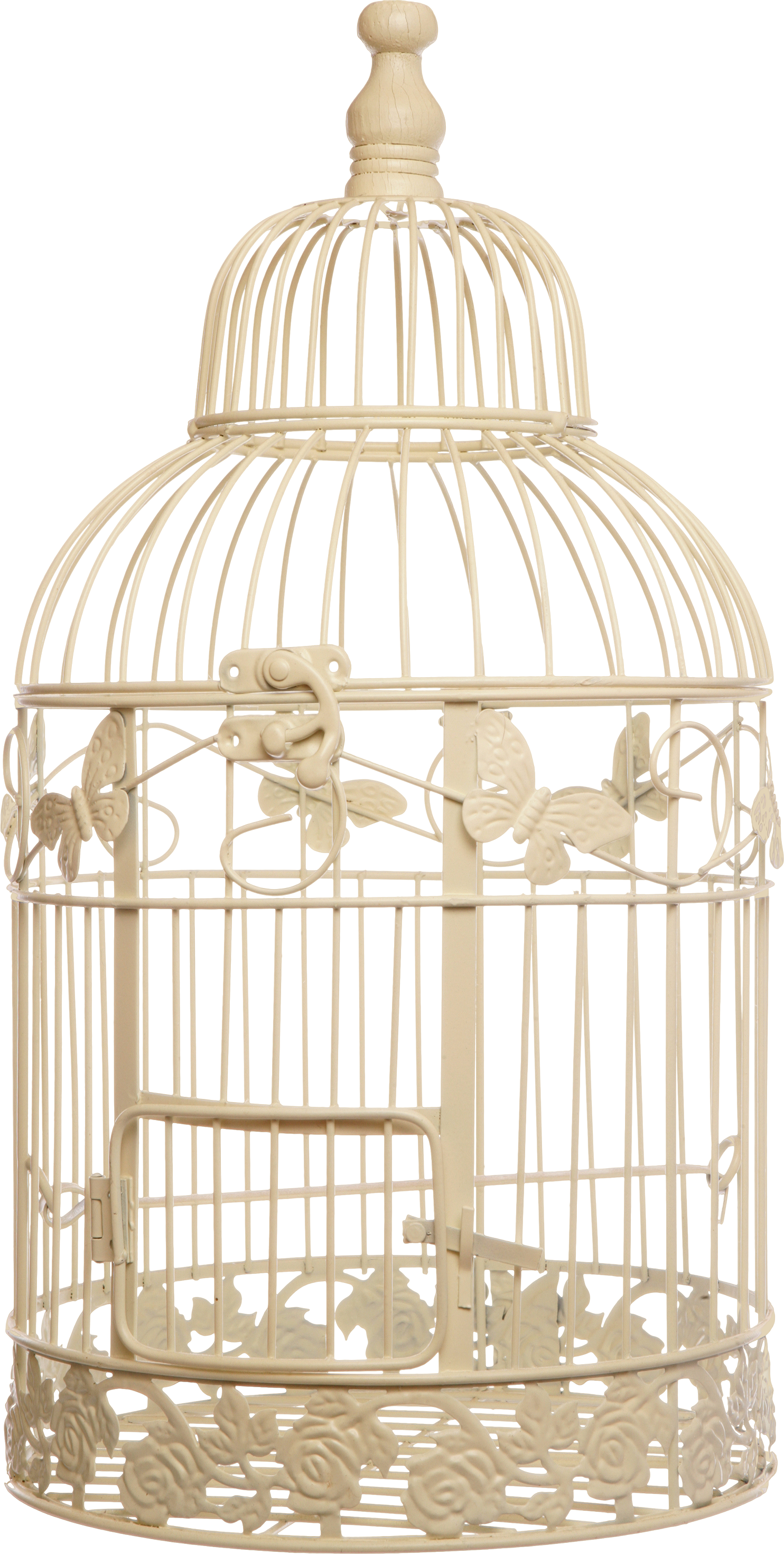 White Bird Cage Png Image - Bird Cage Shabby Chic (1484x2940), Png Download