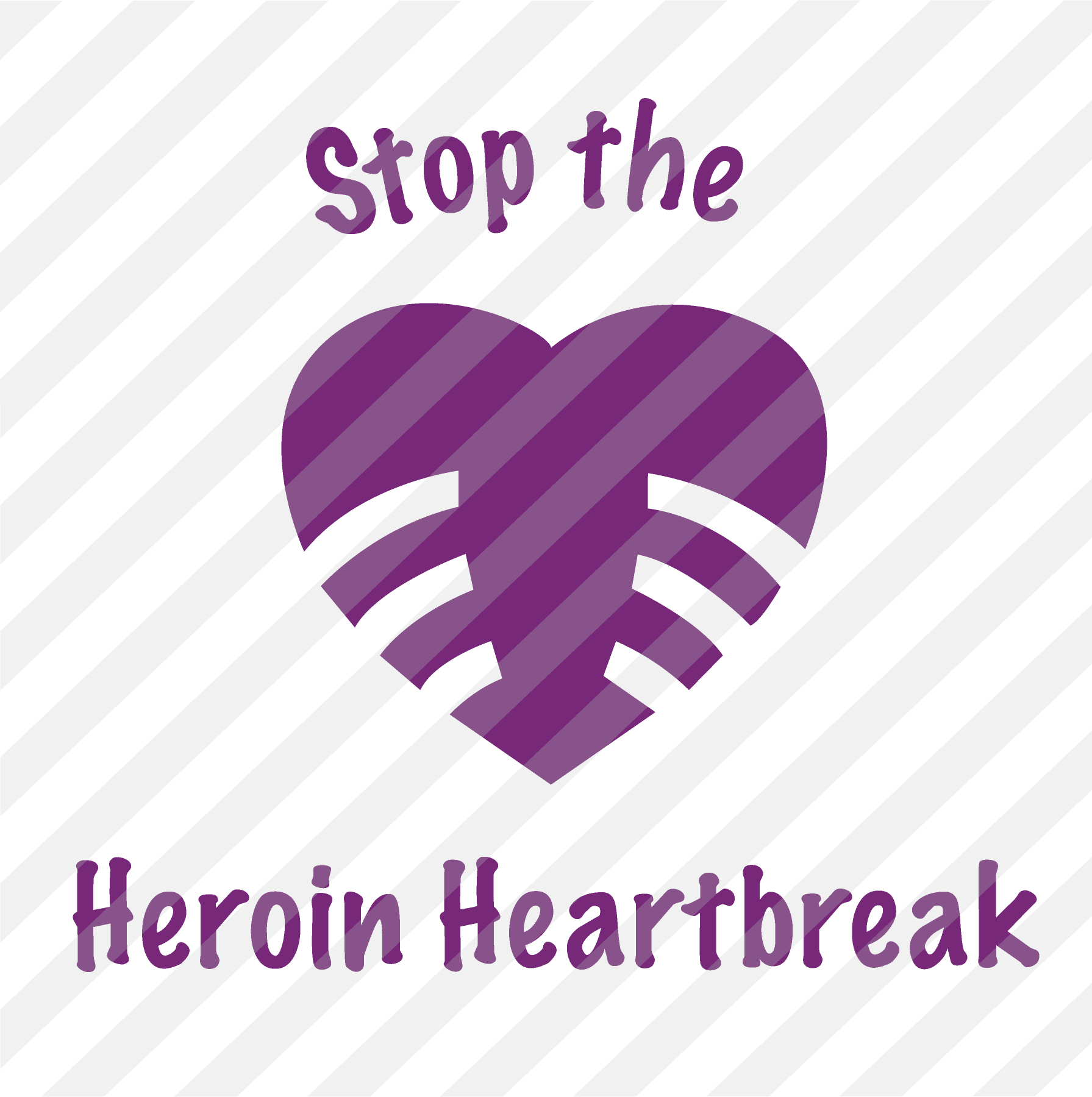 Stop The Heroin Heartbreak (1791x1800), Png Download