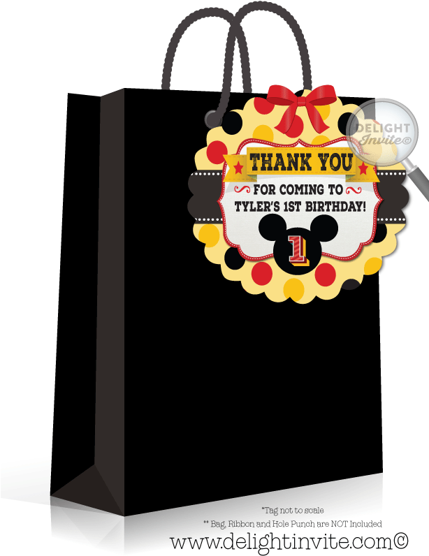 Mickey Mouse Birthday Favor Tag - Nightmare Before Christmas Sally Baby Shower (613x822), Png Download