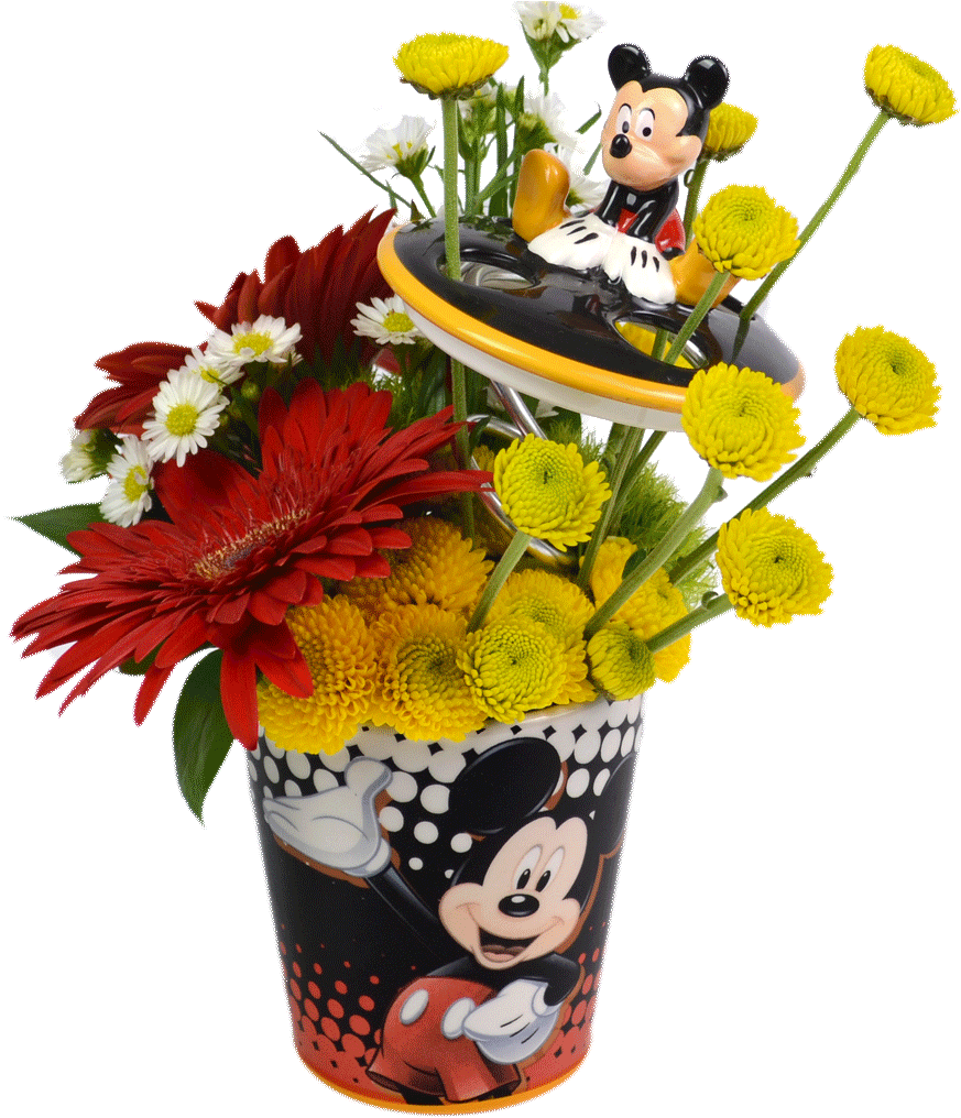 Mickey's Toothbrush Garden Mickeys Toothbrush Holder - Mickey Mouse Dots Toothbrush Holder (1024x1024), Png Download