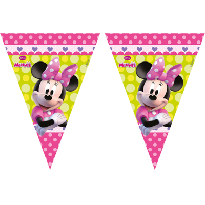 Disney Minnie Mouse Party Triangle Flag - Minnie Mouse Triangle Banner (400x400), Png Download