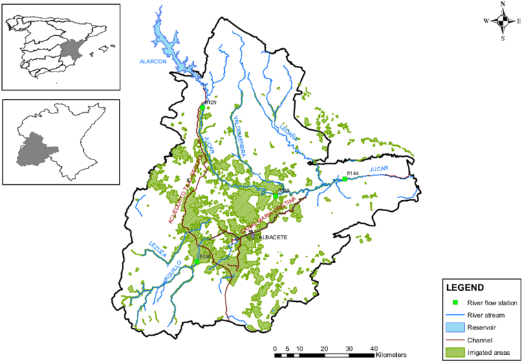 Mancha Oriental Aquifer Location Map - Map (850x544), Png Download