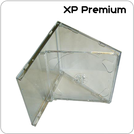 Xp Premium Double Cd Jewel Case With Clear Tray - Compact Disc (500x500), Png Download