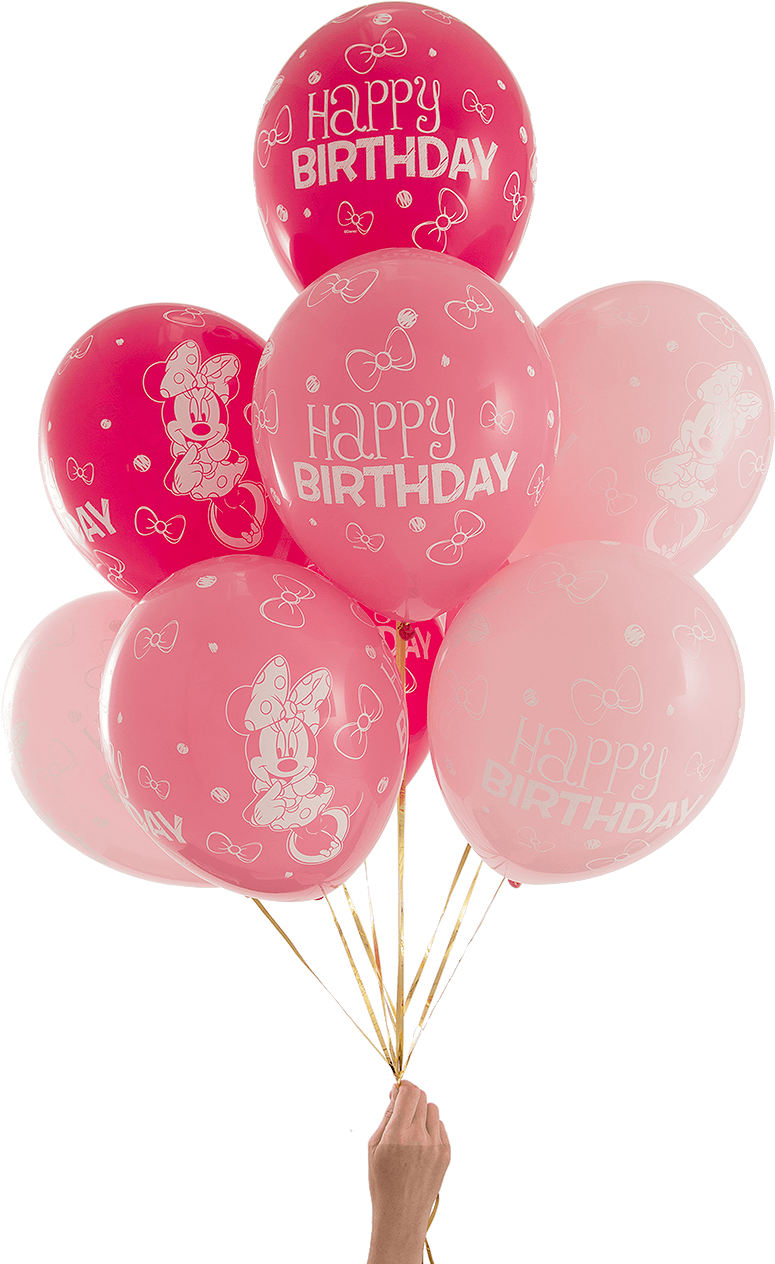 Minnie Mouse Birthday Party Balloons - Birthday (1400x1400), Png Download