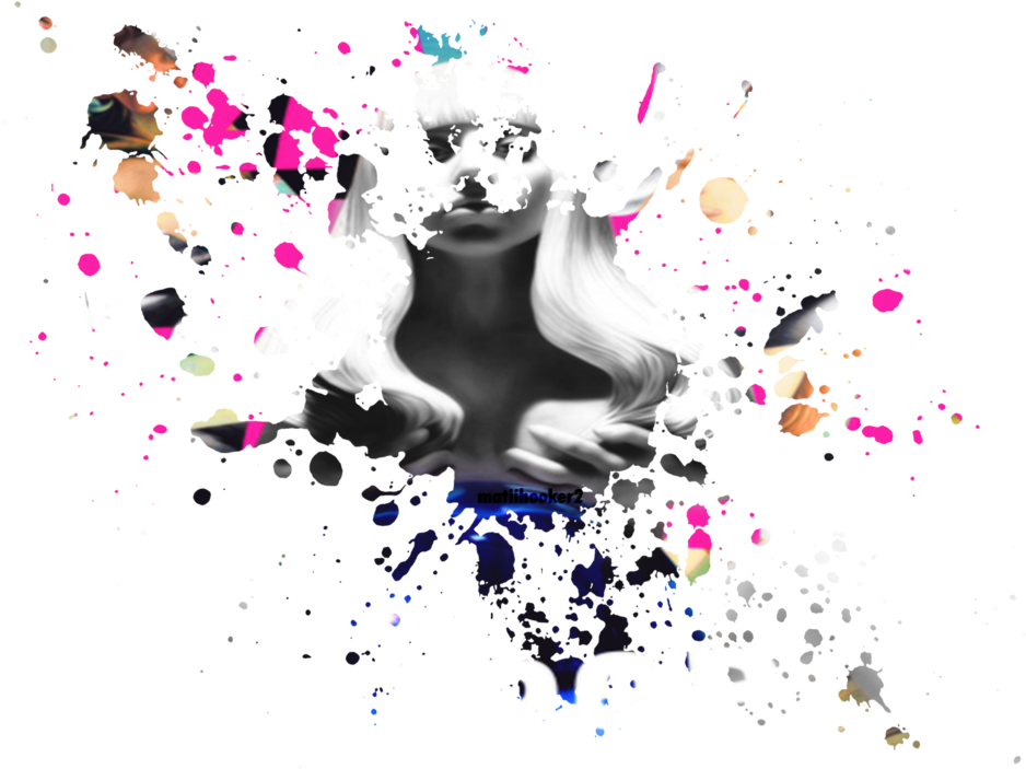 Lady Gaga Png Mancha By Matiihooker2-d6t2xod Mancha - Pink Paint Splatter Png (1024x768), Png Download