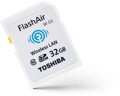 Gone Are The Days Of Switching Sd Cards Between Devices - Toshiba Flash Air 32gb W-03 Wireless Class 10 Wifi (640x640), Png Download