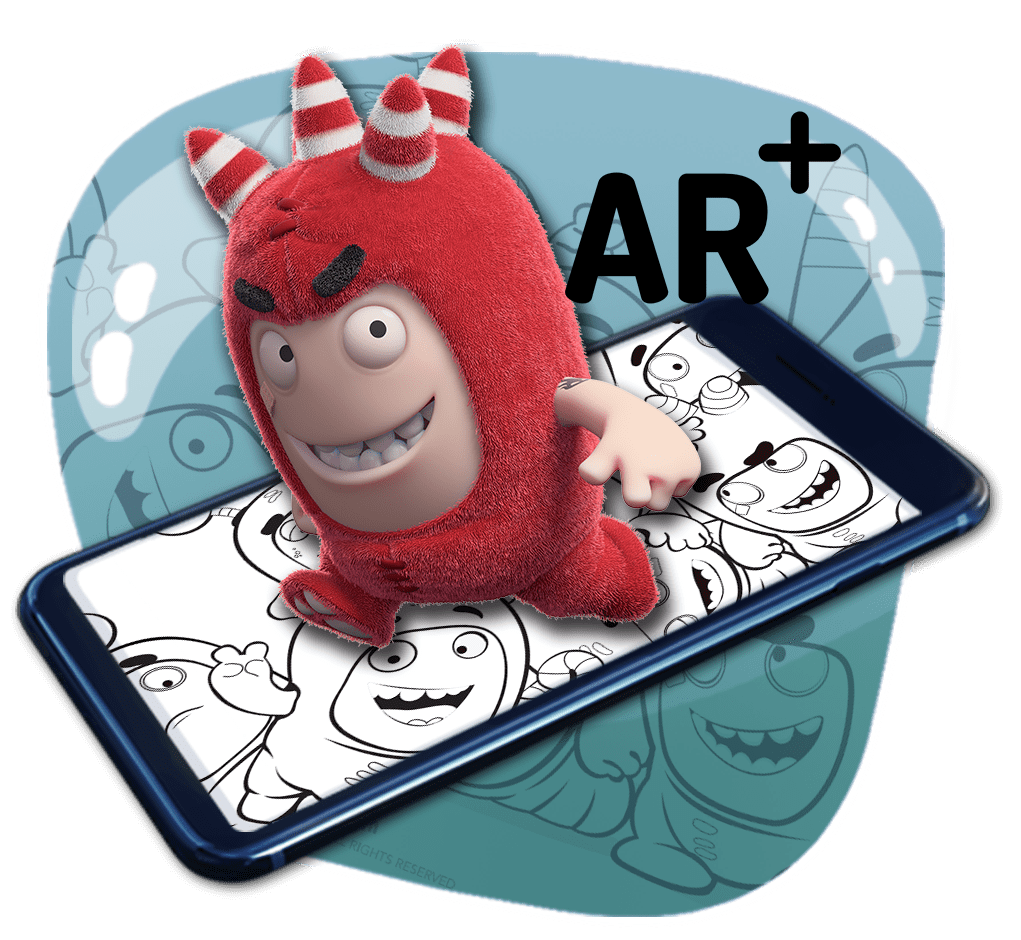 Oddbods Live Coloring - Oddbods Live Coloring (ar) (1024x1024), Png Download