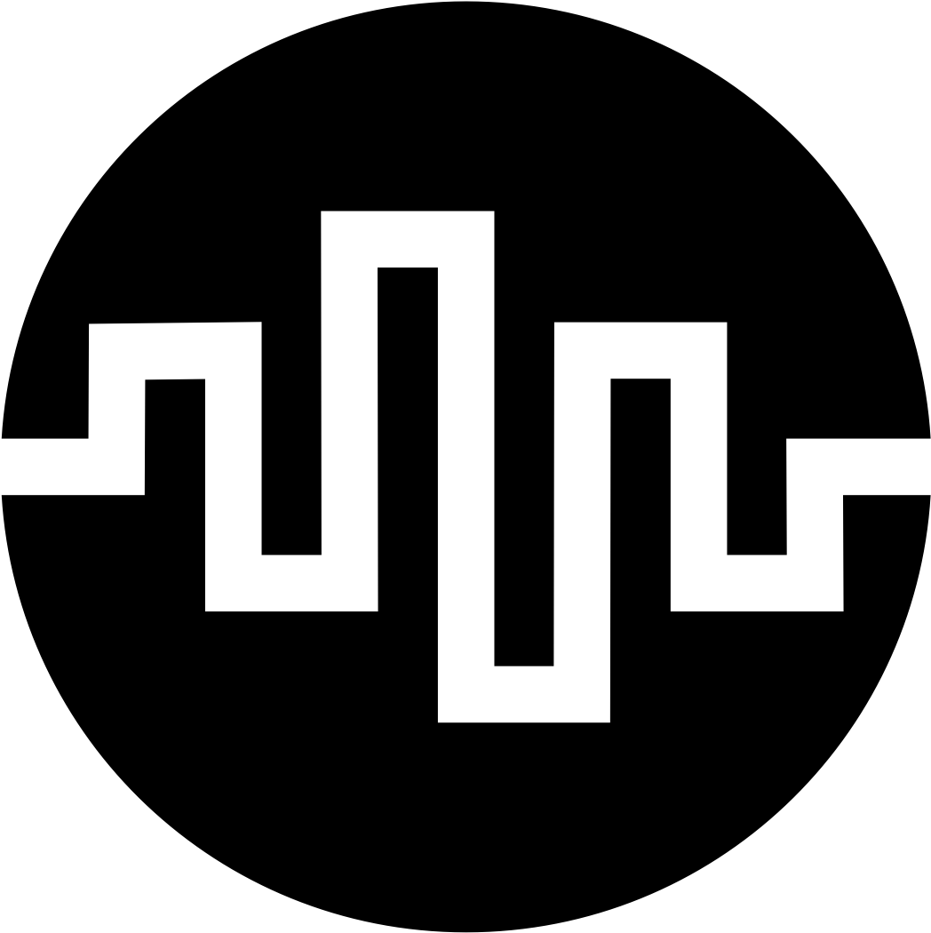 Digital Icon - Technology Logo Black And White (1200x1200), Png Download