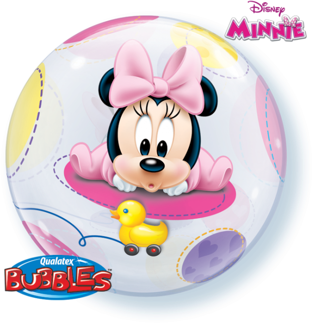 Disney Baby Minnie Mouse - Baby Minnie Qualatex (650x647), Png Download
