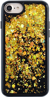 Dailyobjects Sunshine Gold Glitter Case For Iphone - Mobile Phone Case (400x400), Png Download