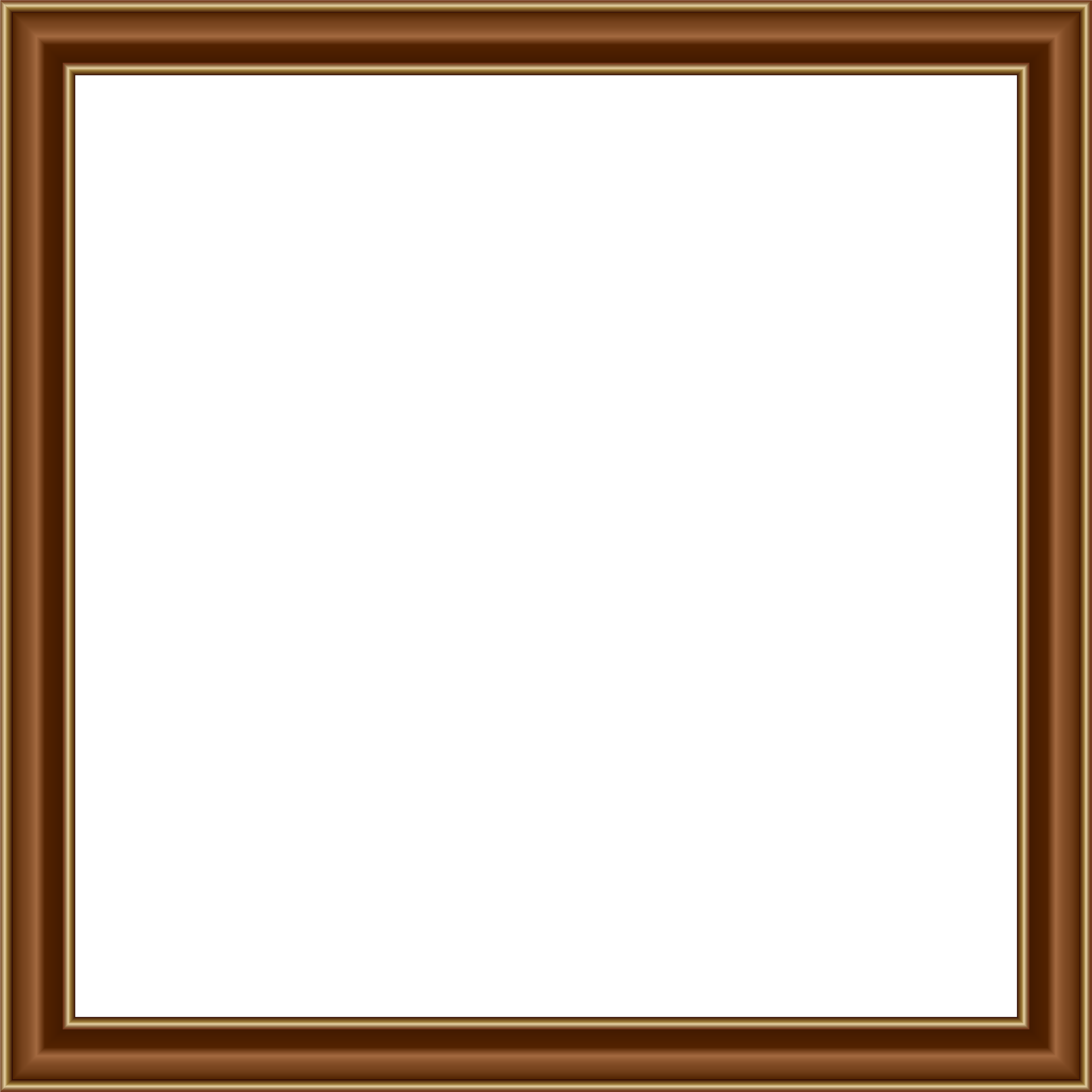 Free Gold Frame Border Png - Brown Borders And Frames (6000x6000), Png Download