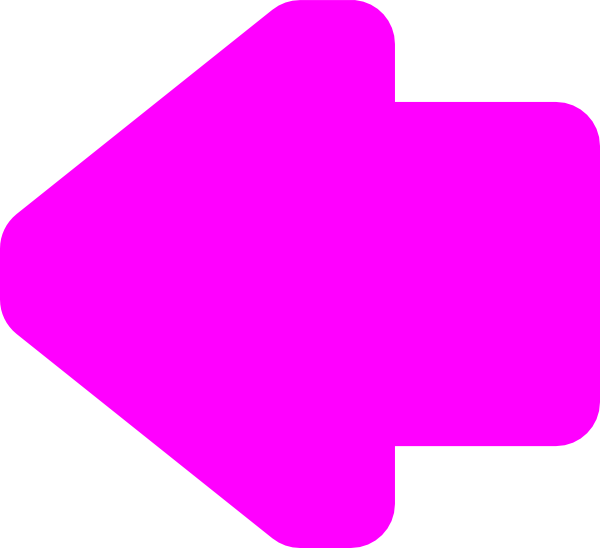 Arrow Left Pink Clip Art At Clker - Pink Arrow Pointing Left (600x548), Png Download