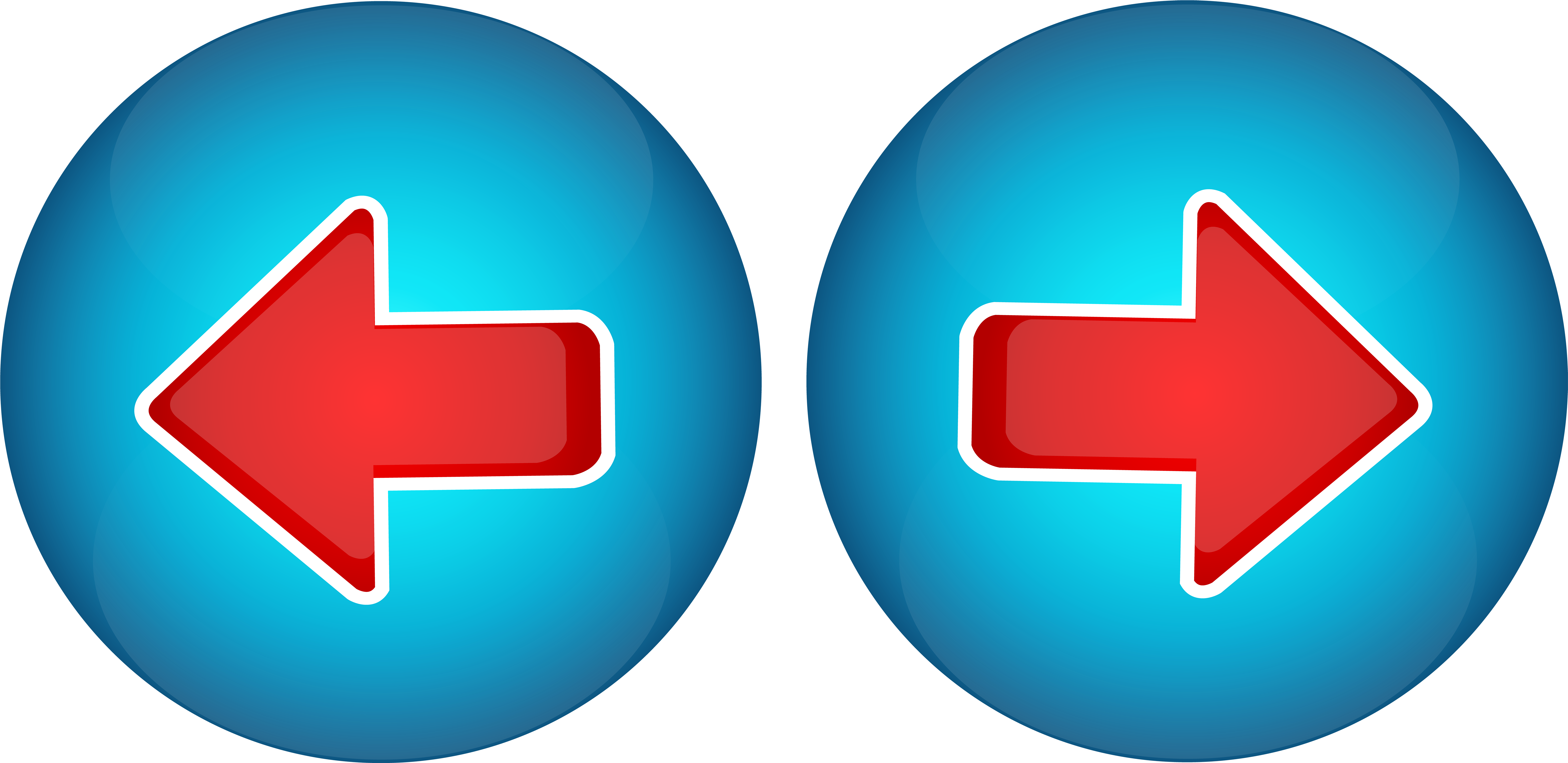 Left Right Arrow Png (8000x3923), Png Download