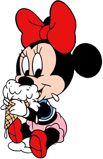 Ice Cream Clipart Baby - Disney Eating Ice Cream (397x612), Png Download